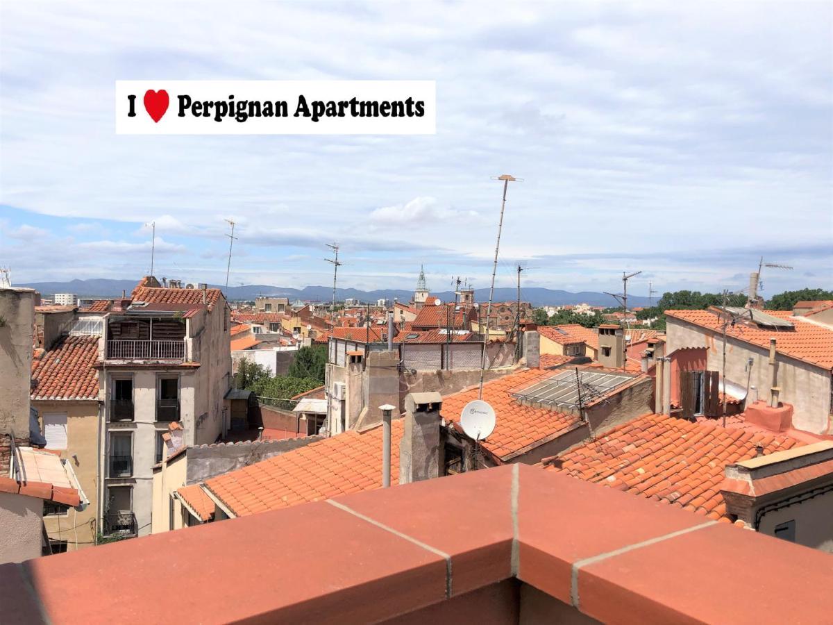 I Love Perpignan Duplex Terrasse Bagian luar foto